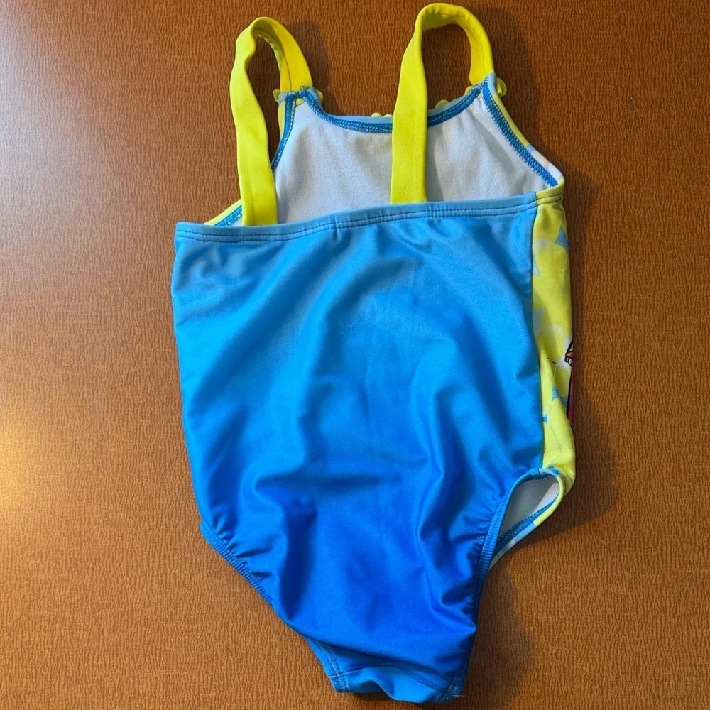 Nickelodeon Dora Girls' Yellow & Blue‎ One-Piece Swimsuit